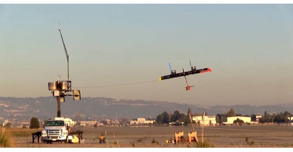 google vliegende wind turbines vliegtuigen