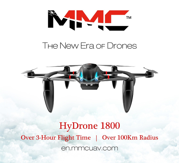 MMC presenteert HyDrone 1800, een drone met vliegtijd van 3 uur