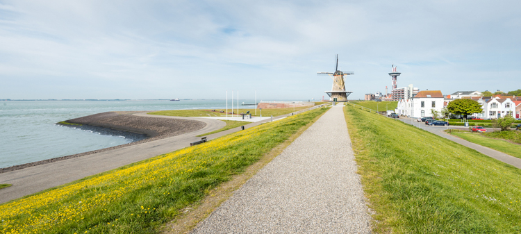 Vlissingen aan de Zeeuwse kust gefilmd met DJI Phantom 3