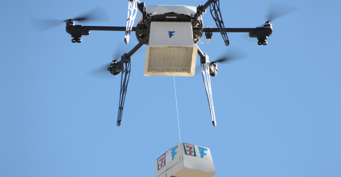 Flirtey drone bezorgt boodschappen 7-Eleven